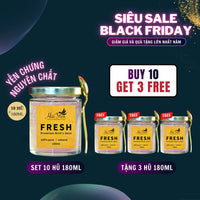 Set 10 Tặng 3 (Hũ 180ml) - Yến Chưng Tươi Thượng Hạng