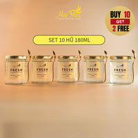 Set 10 Hũ 180ml - Yến Chưng Thượng Hạng (FRESH) + Tặng 2 Hũ Free