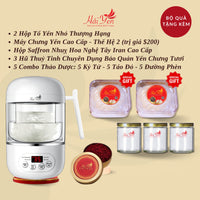 625 Grams - Yến Sào Thiên Nhiên Thượng Hạng (Premium) + Bộ Quà Tặng