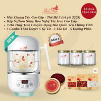 625 Grams - Yến Sào Thiên Nhiên Thượng Hạng (Premium) + Bộ Quà Tặng