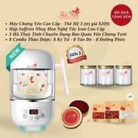 1,000 Grams (1 KG) - Yến Sào Thiên Nhiên Thượng Hạng (Premium) + Bộ Quà Tặng