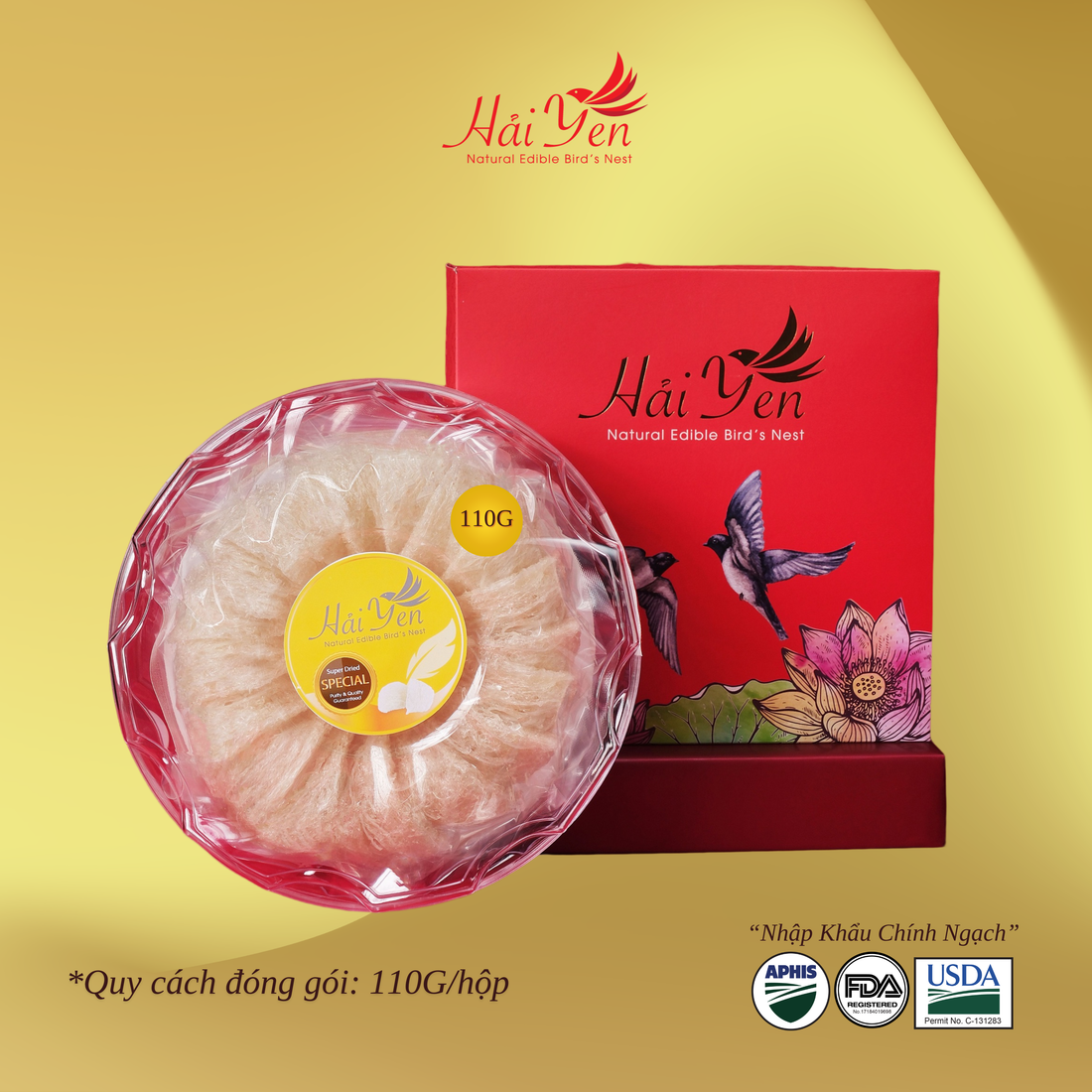 110 Grams - Yến Sào Thiên Nhiên Cao Cấp (Special) + Quà Tặng