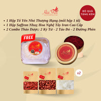 250 Grams - Yến Sào Thiên Nhiên Thượng Hạng (Premium) + Bộ Quà Tặng