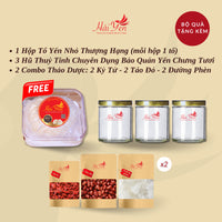 250 Grams - Yến Sào Thiên Nhiên Thượng Hạng (Premium) + Bộ Quà Tặng
