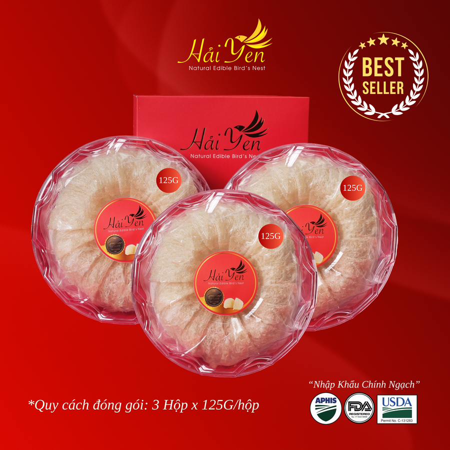 375 Grams - Yến Sào Thiên Nhiên Thượng Hạng (Premium) + Tặng Máy Chưng Yến