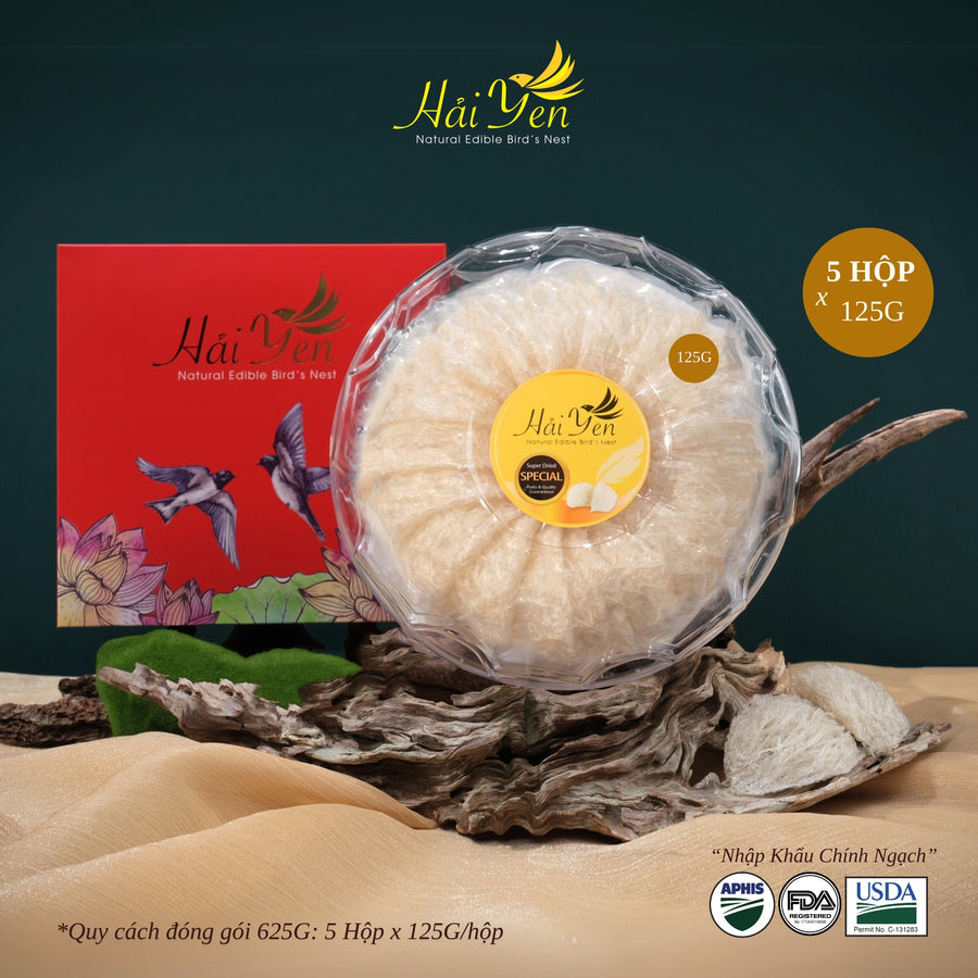 625 Grams - Yến Sào Thiên Nhiên Cao Cấp (Special) + Bộ Quà Tặng