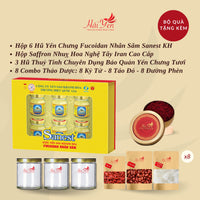 1,000 Grams (1 KG) - Yến Sào Thiên Nhiên Thượng Hạng (Premium) + Bộ Quà Tặng