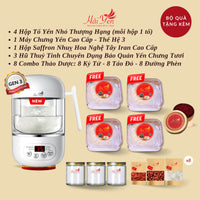 1,000 Grams (1 KG) - Yến Sào Thiên Nhiên Thượng Hạng (Premium) + Bộ Quà Tặng