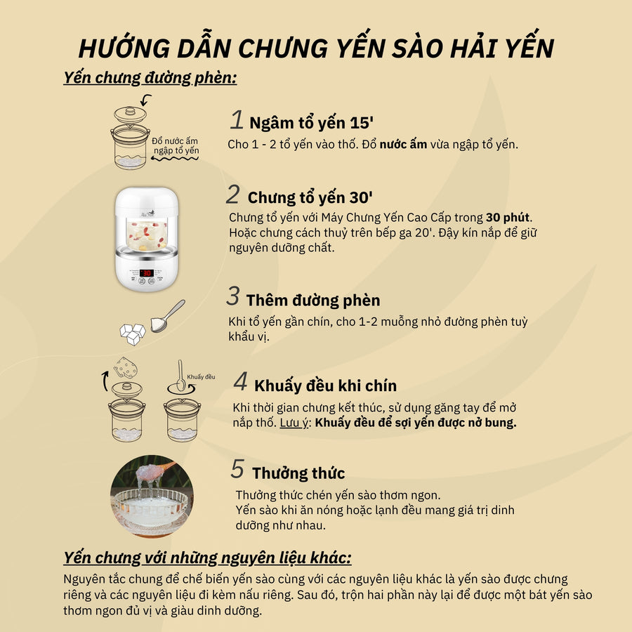 125 Grams - Yến Sào Thiên Nhiên Thượng Hạng (Premium) + Quà Tặng