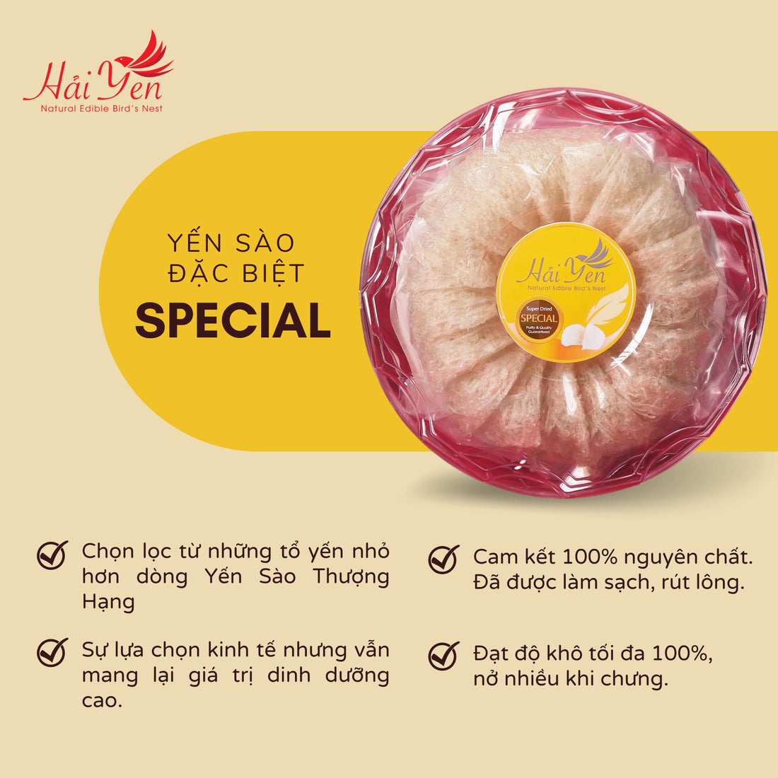 440 Grams - Yến Sào Thiên Nhiên Cao Cấp (Special) + Tặng Máy Chưng Yến